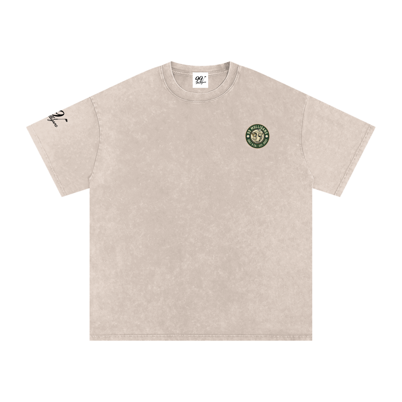 99 Mulligans Snow Washed Oversized T-Shirt