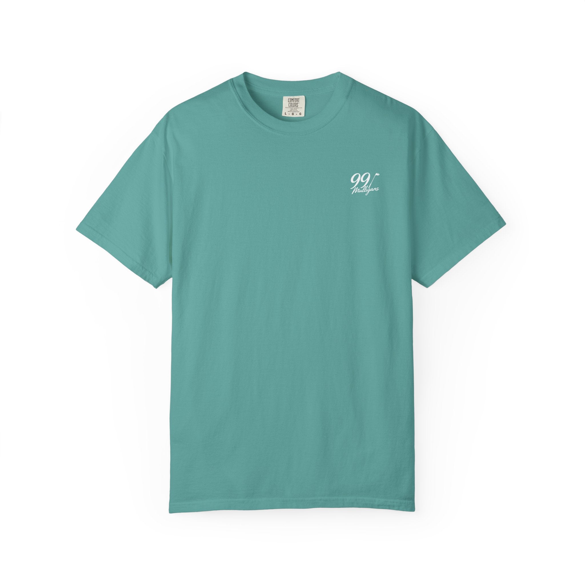 99 Mulligans T-Shirt — Vintage Crest Logo Tee