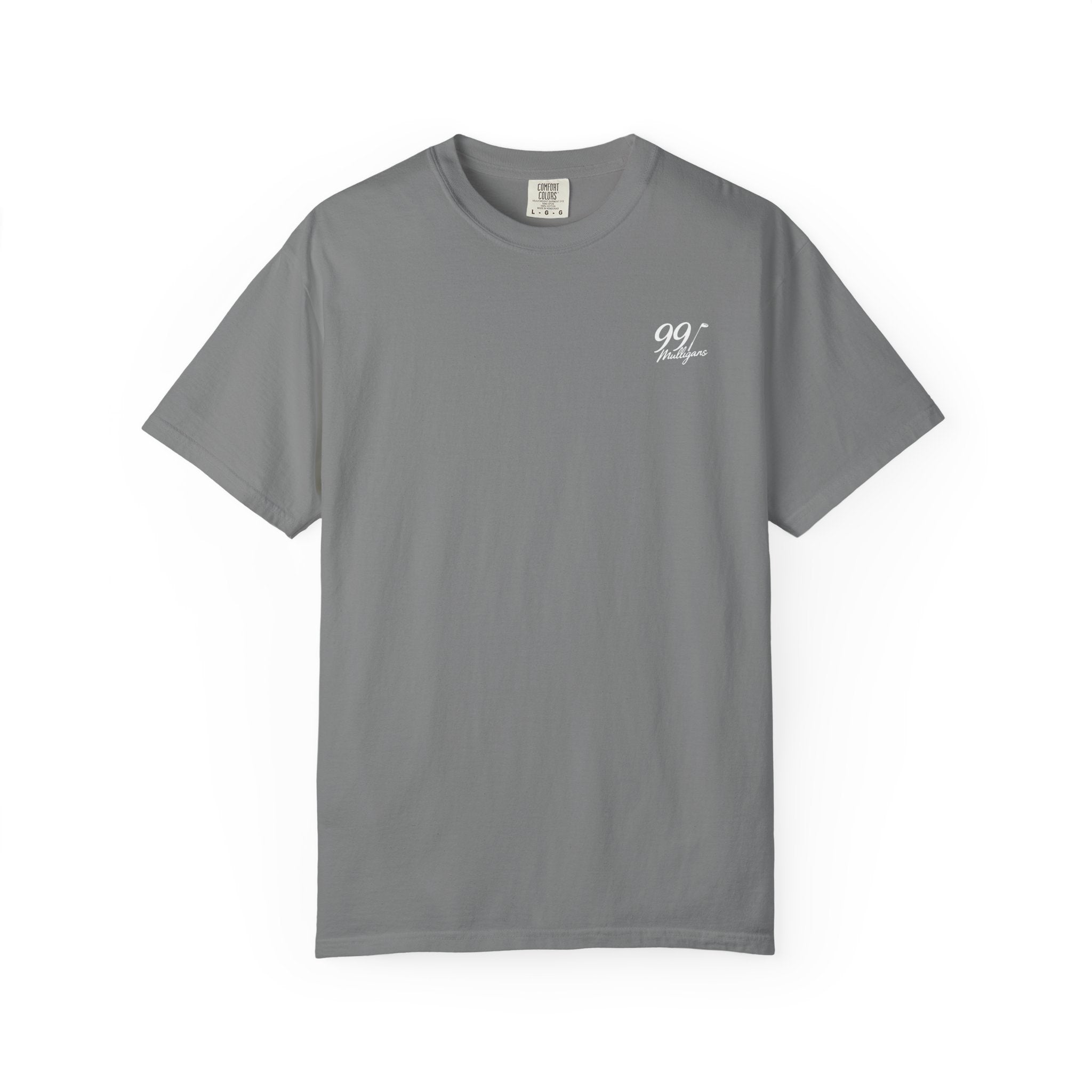 99 Mulligans T-Shirt — Vintage Crest Logo Tee