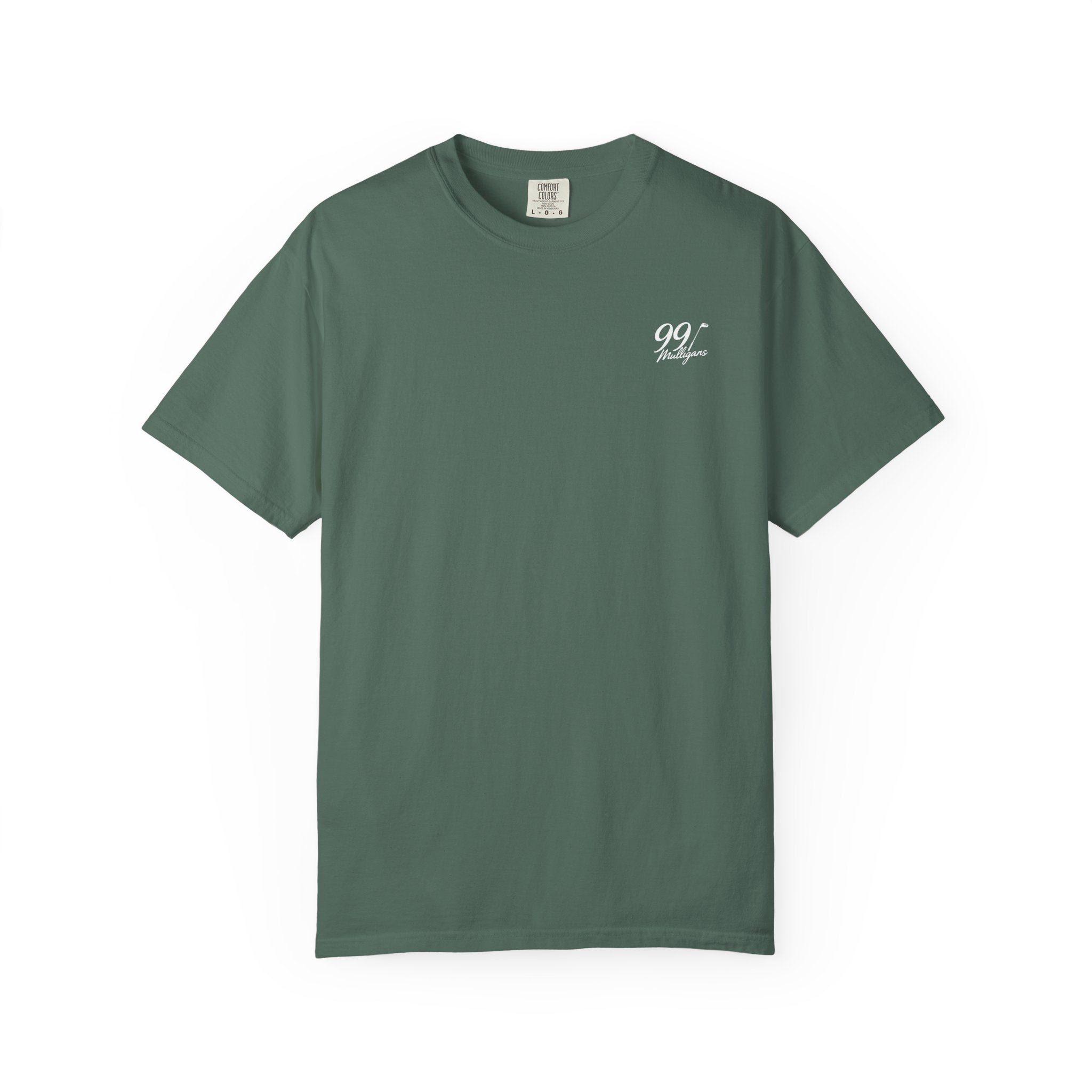99 Mulligans T-Shirt — Vintage Crest Logo Tee