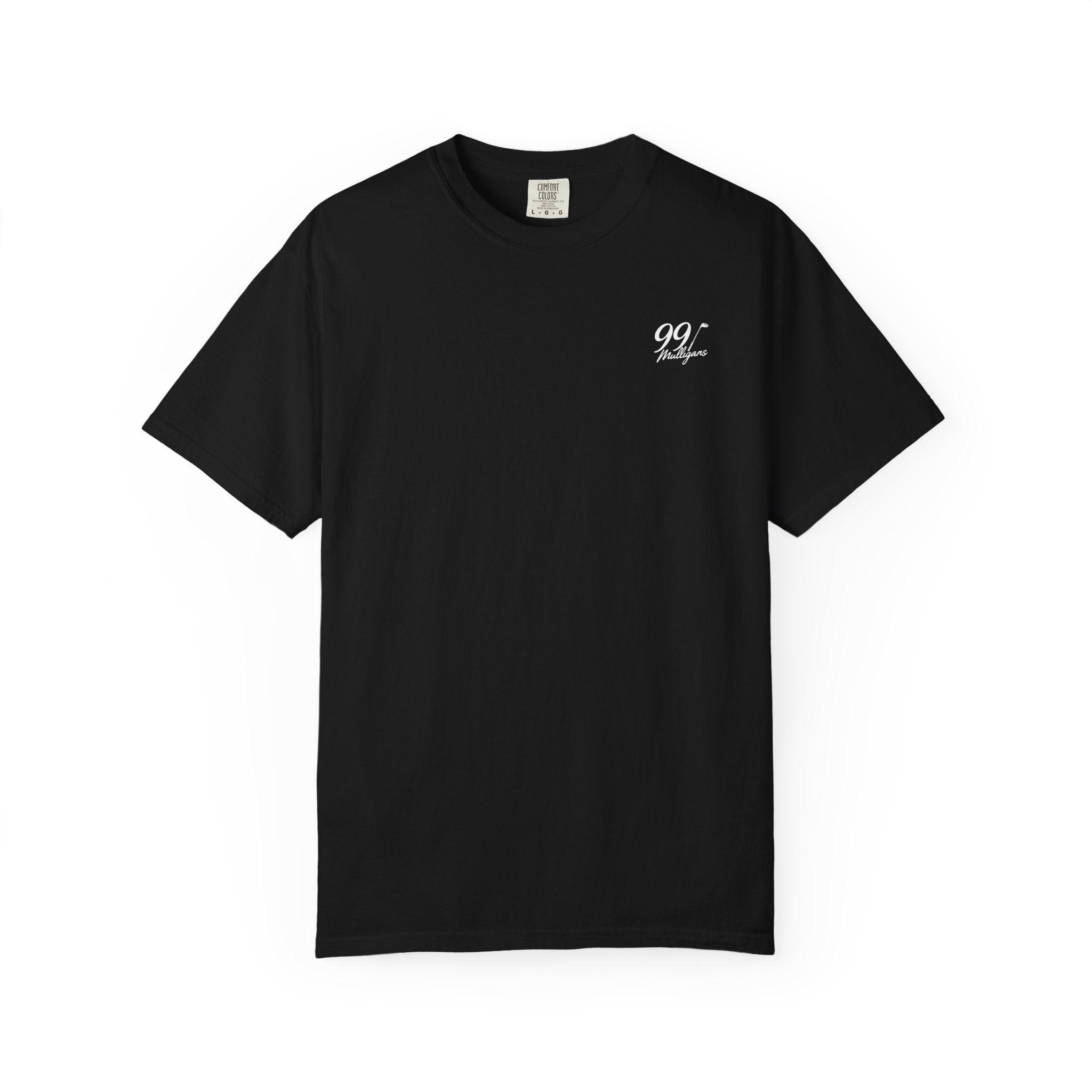 99 Mulligans T-Shirt — Vintage Crest Logo Tee