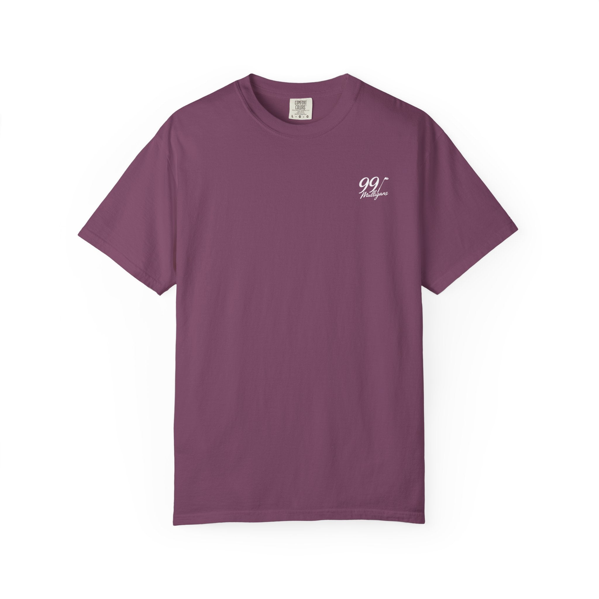 99 Mulligans T-Shirt — Vintage Crest Logo Tee
